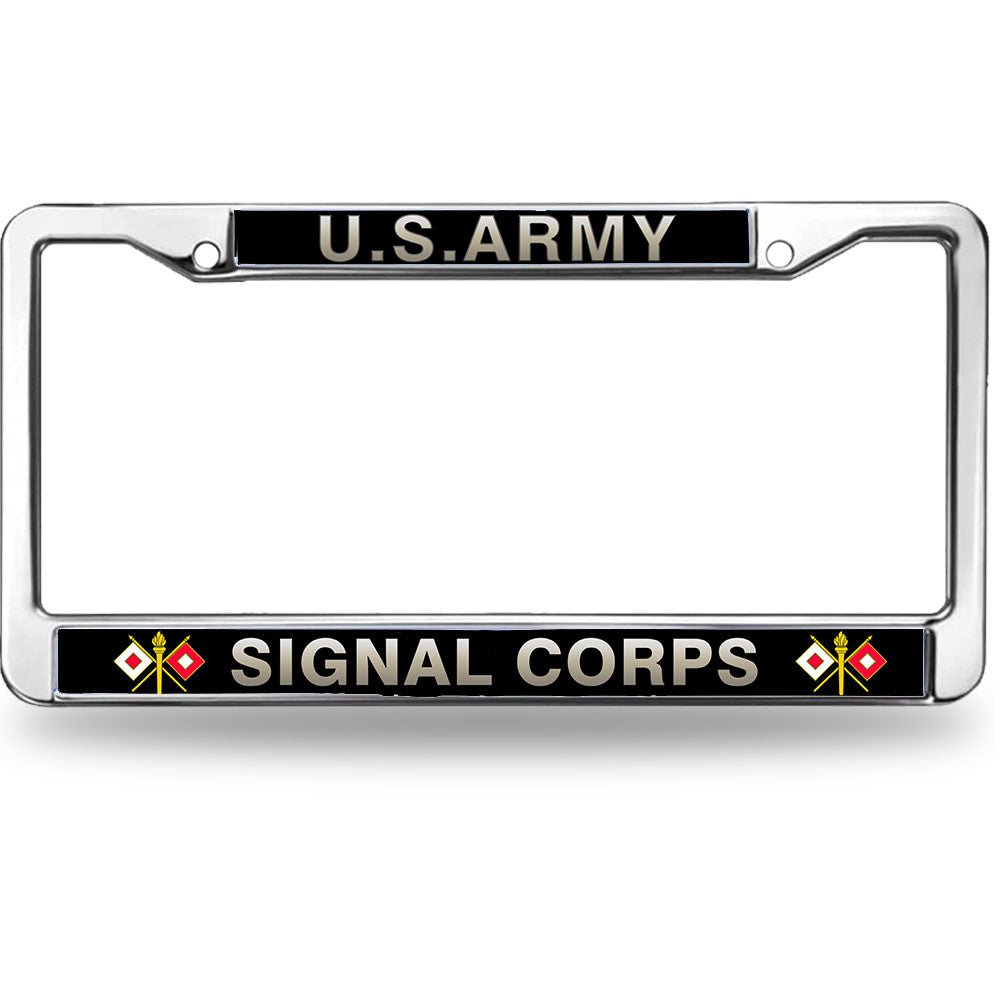 US Army Signal Corps License Plate Frame Slim Signal Corps Pride Slim Design License Plate Frame US Army Pride License Plate Frame for Family members
