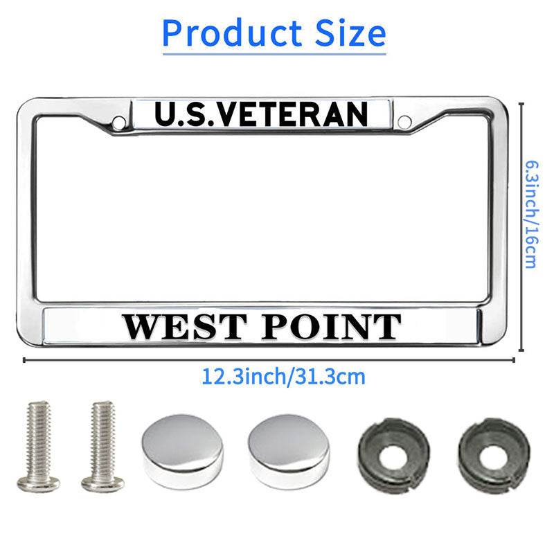 US Army West Point License Plate Frame Military West Point Pride Stylish License Plate Frame US Army Blessing License Plate Frame for Veterans