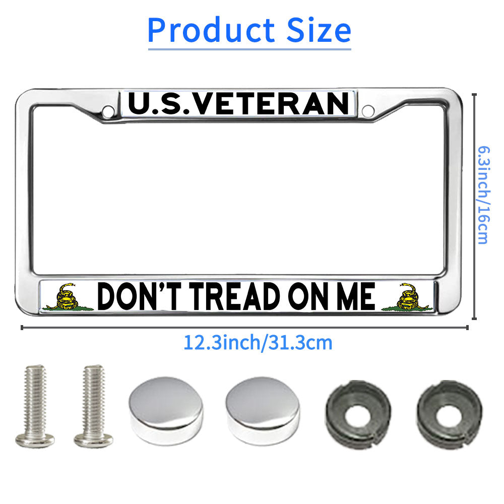 US Army Veteran License Plate Frame US Veteran Support Fade-resistant License Plate Frame US Veteran Gift License Plate Frame for Veterans