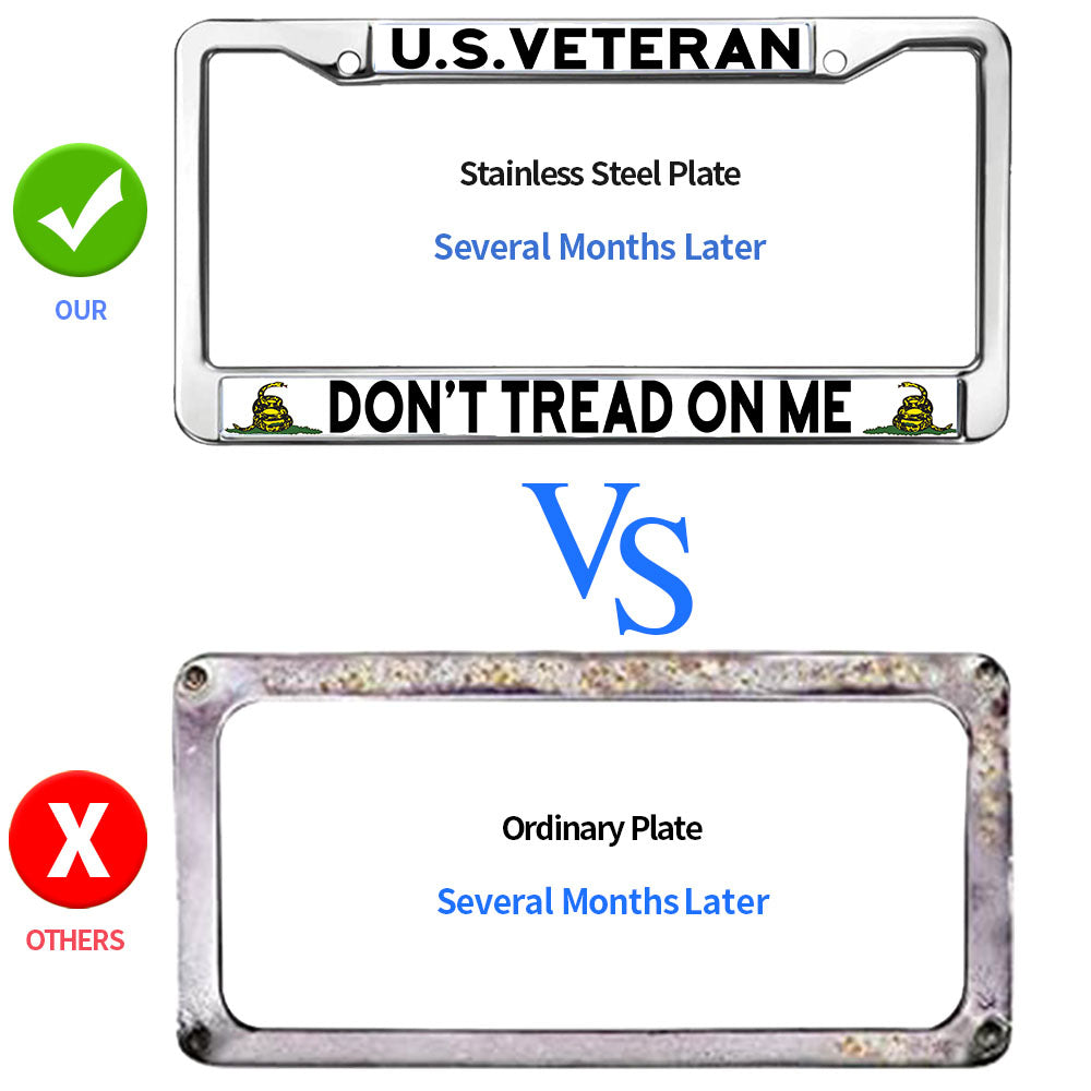 US Army Veteran License Plate Frame US Veteran Support Fade-resistant License Plate Frame US Veteran Gift License Plate Frame for Veterans