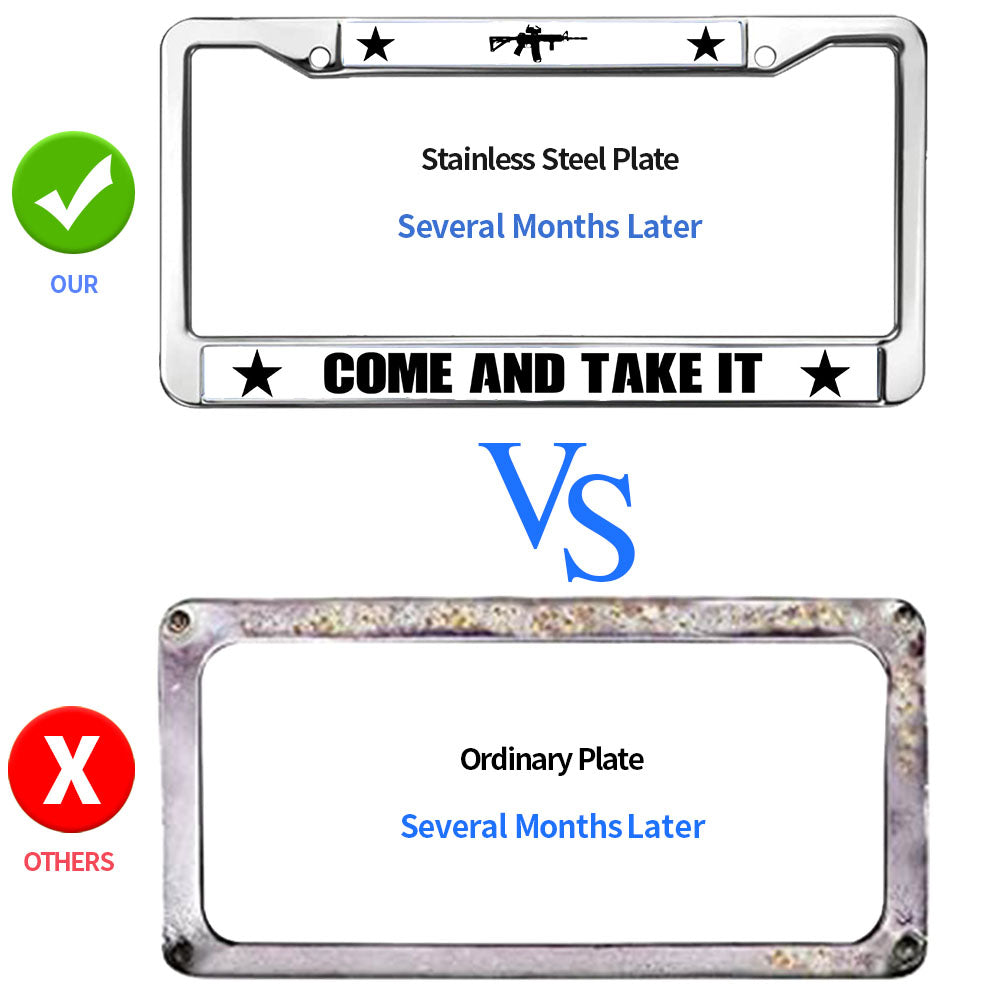 US Army Support License Plate Frame US Army US Flag Weather-proof License Plate Frame US Army Heroism License Plate Frame for Patriotic People