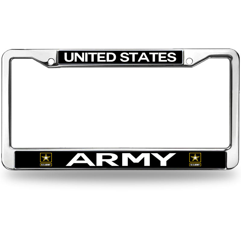 United States Army License Plate Frame for Car Lovers US Veteran Superhero License Plate Frame Custom US Army Pride Rust-Proof License Plate Frame