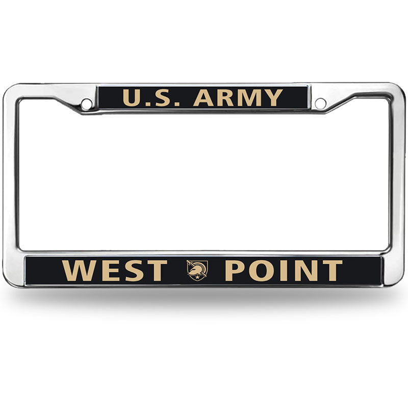 US Army West Point License Plate Frame for Thanksgiving West Point Spirit License Plate Frame Personalized Proud US Veteran Rust-Proof License Plate Frame with Screws Caps