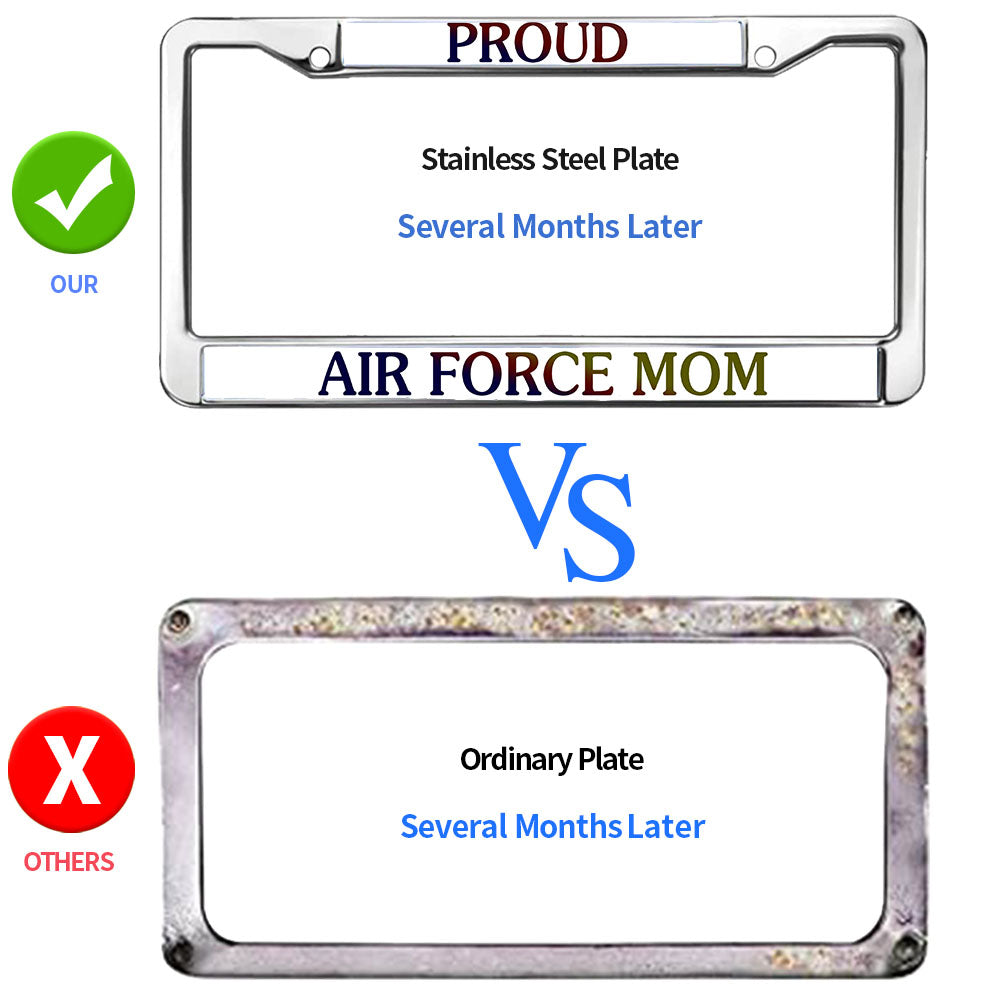 Proud US Army Veteran License Plate Frame US Veteran Support Scratch-Resistant License Plate Frame US Military Veteran License Plate Frame for Military