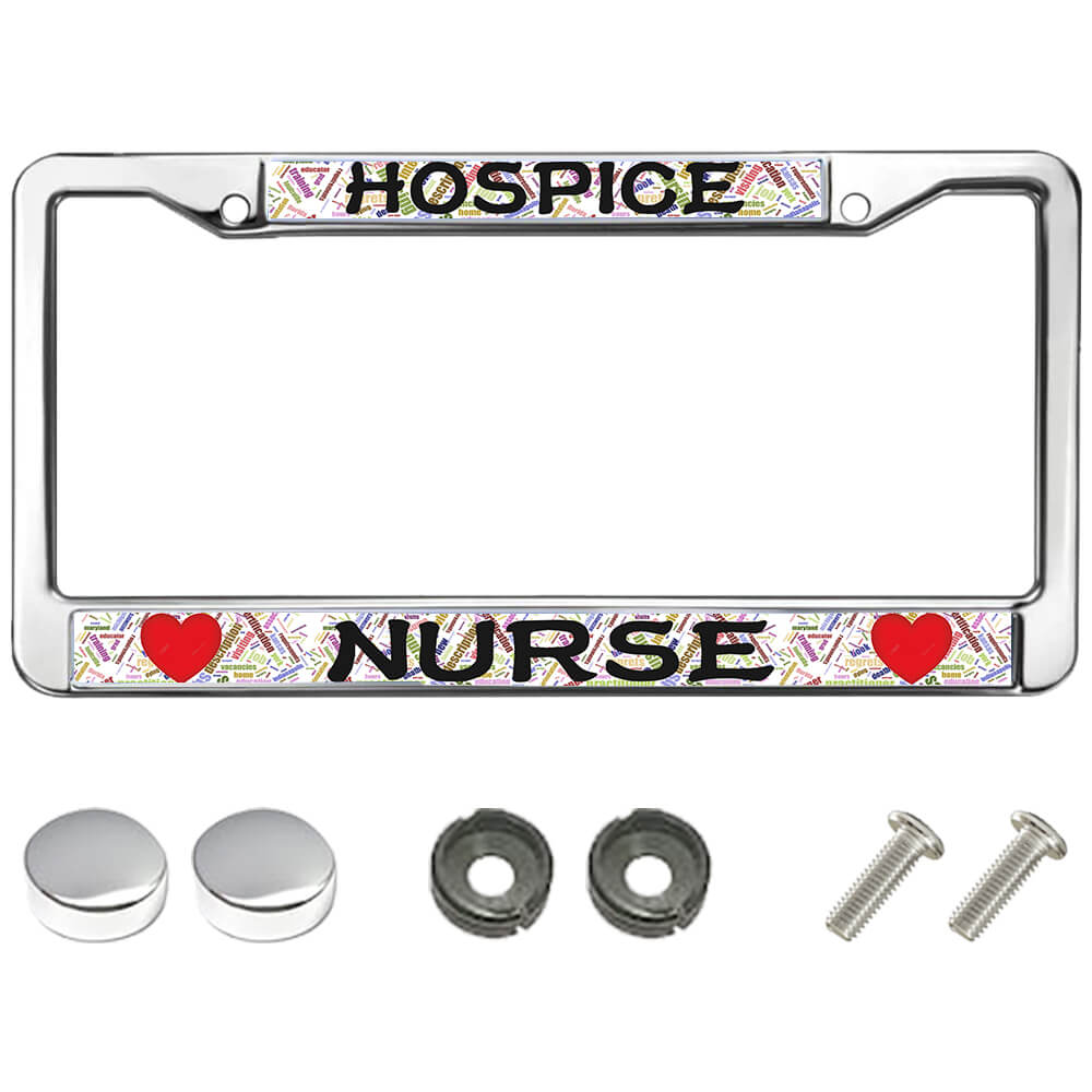 Nurse Hospice license plate frame Nurse license plate frame