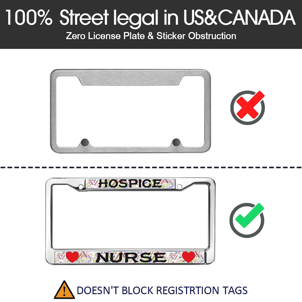 Nurse Hospice license plate frame Nurse license plate frame
