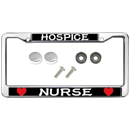 Hospice Nurse license plate frame Nurse license plate frame