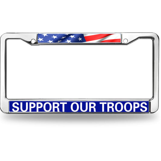 US Flag Army Support License Plate Frame Patriotic US Army Support Scratch-Resistant License Plate Frame US Veteran Superhero License Plate Frame for Military