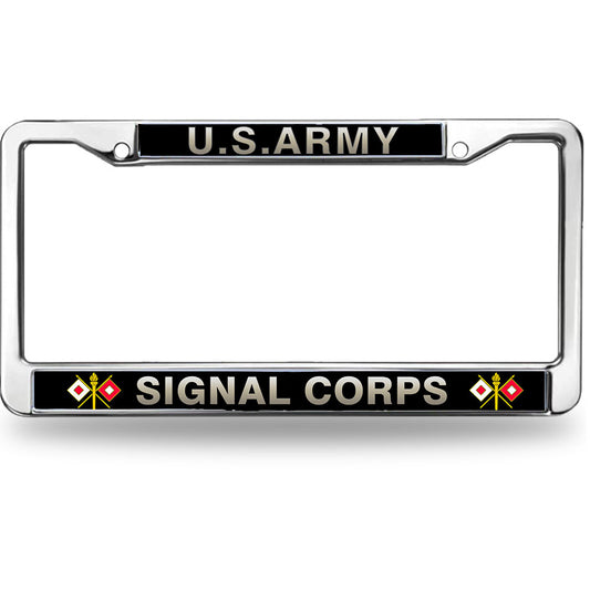 US Army Signal Corps License Plate Frame Slim Signal Corps Pride Slim Design License Plate Frame US Army Pride License Plate Frame for Family members