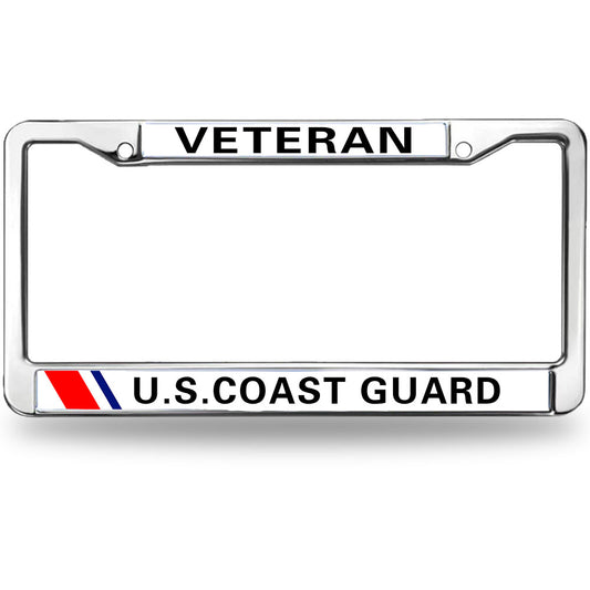 American Flag Pride License Plate Frame Metal US Veteran Support Slim Design License Plate Frame US Army Veteran License Plate Frame for Patriotic People