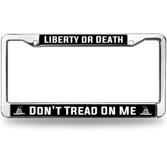 Liberty Spirit License Plate Frame for Christian People Christian Liberty Quote License Plate Frame Military Christian saying Fade-resistant License Plate Frame with Screws Caps