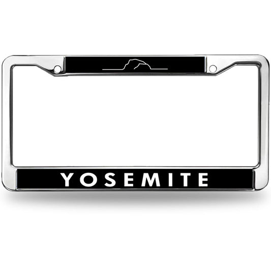 Yosemite National Park License Plate Frame for Car Lovers Yosemite Lover License Plate Frame Patriotic Yosemite Park Spirit Rattle-Proof License Plate Frame with Mounting Gift Kit